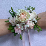 Corsage Pink Ribbon Pink Flowers - ART Flowers LA