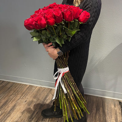 Long Stem Red Roses - ART Flowers LA