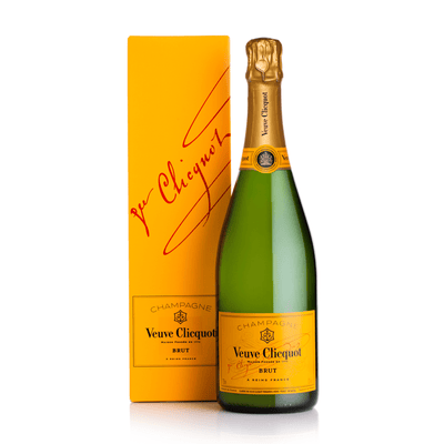 A Bottle of Champagne Veuve Clicquot - ART Flowers LA