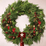 Green Christmas Wreath - ART Flowers LA