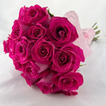 Hot Pink Roses - ART Flowers LA