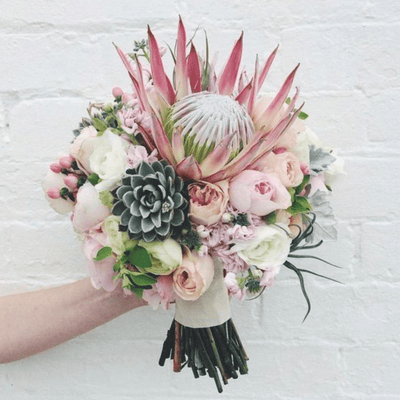 Modern Wedding Bouquet - ART Flowers LA