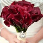 Red Calla Lilies Wedding Bouquet - ART Flowers LA