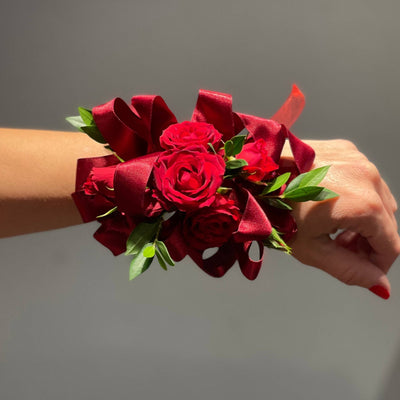 Red Rose and Red Ribbon - ART Flowers LA