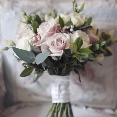 Soft Pastel Wedding Bouquet - ART Flowers LA