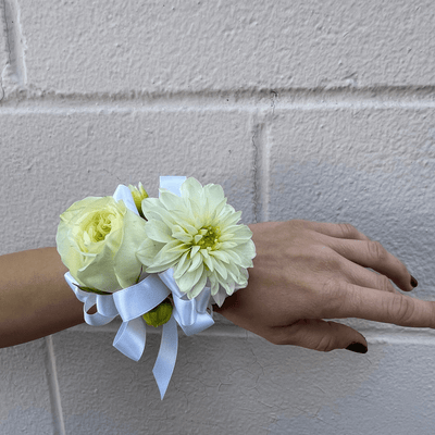 White Corsage - ART Flowers LA