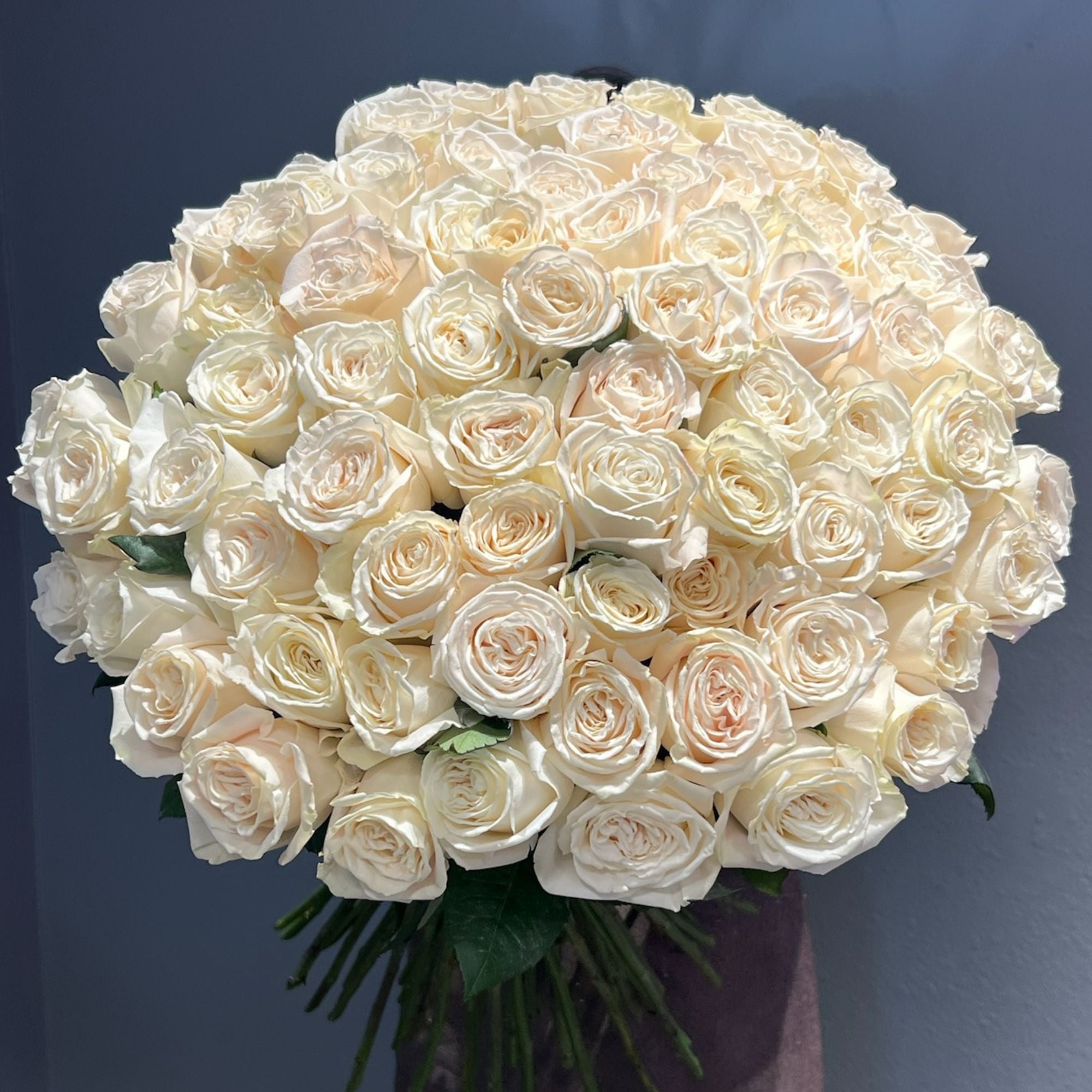 75 White Roses 75 White Roses Bouquet | Elegant & Pure Fresh Roses | Art Flowers LA