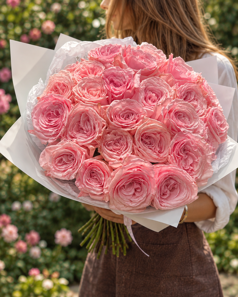 Bouquet - Pink O'Hara - 25 or 50 Garden Roses