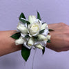 Corsage White Ribbon White Roses - ART Flowers LA
