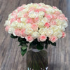 75 White and Pink Roses