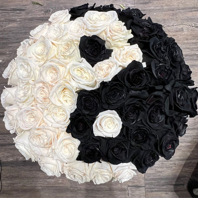 Yin & Yang Flower Box - ART Flowers LA