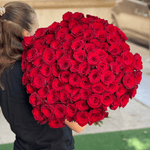 100 Red Roses - ART Flowers LA