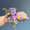 Purple and Yellow Corsage