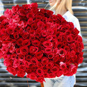 150 Red Roses - ART Flowers LA