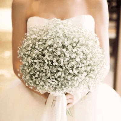 Baby Breath Wedding Bouquet - ART Flowers LA