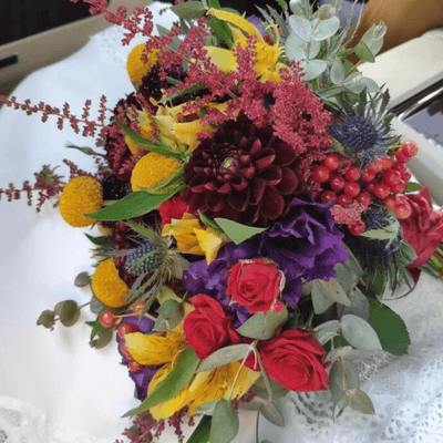 Colorful Wedding Bouquet - ART Flowers LA