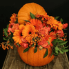 Orange Floral Pumpkin - ART Flowers LA