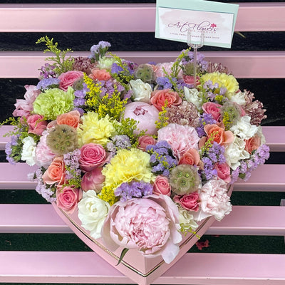 Peonies Heart - ART Flowers LA