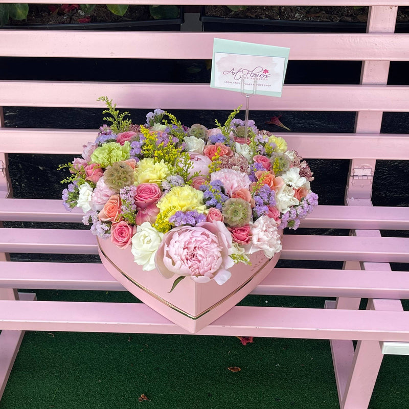 Peonies Heart - ART Flowers LA