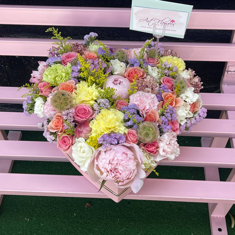 Peonies Heart - ART Flowers LA