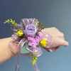 Purple and Yellow Corsage - ART Flowers LA