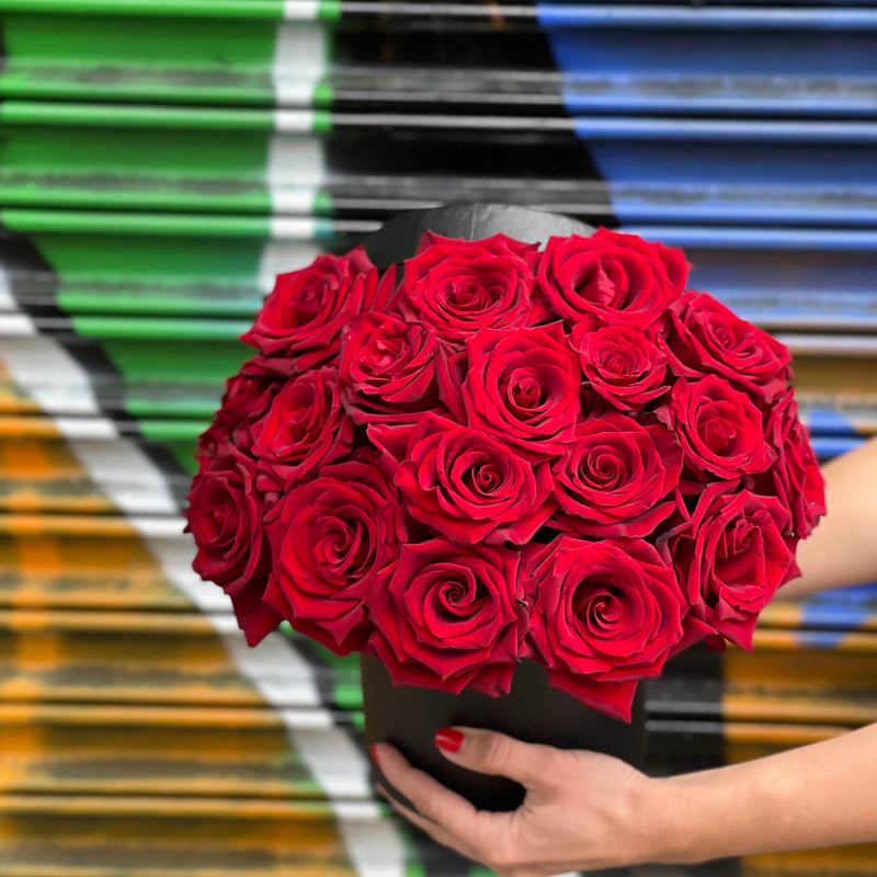 Red in a Black - ART Flowers LA