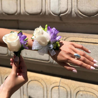 White and Purple - ART Flowers LA